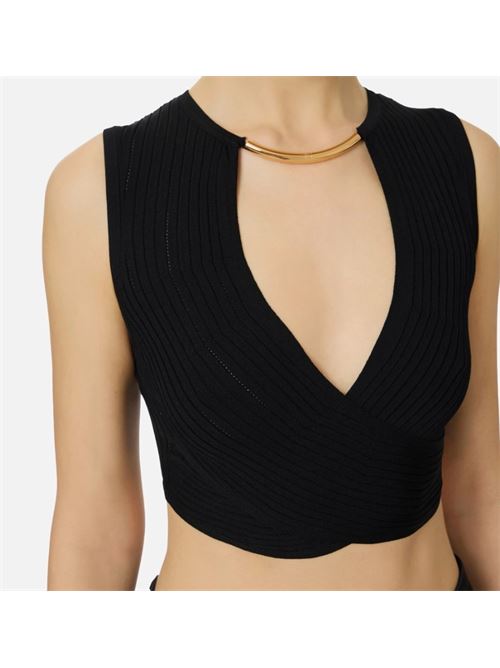Knitted top with jewel detail ELISABETTA FRANCHI | TK76S61E2.110